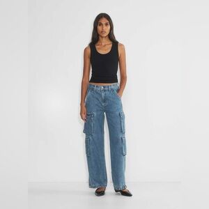 Aritzia Denim Forum The '90s Millie Hi-Rise Cargo Jean